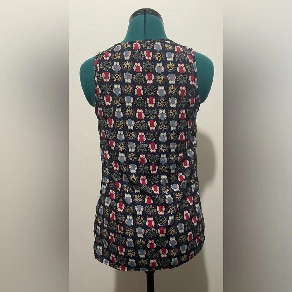 Forever 21 sleeveless owl print blouse - Picture 3 of 7